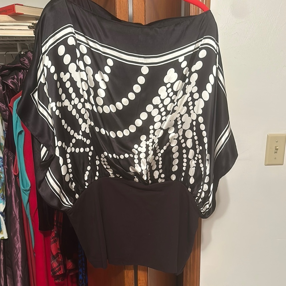 Black and White Women's Top